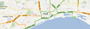 Hull street map